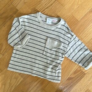 ZARA 3/4 length sleeve, oversized shirt